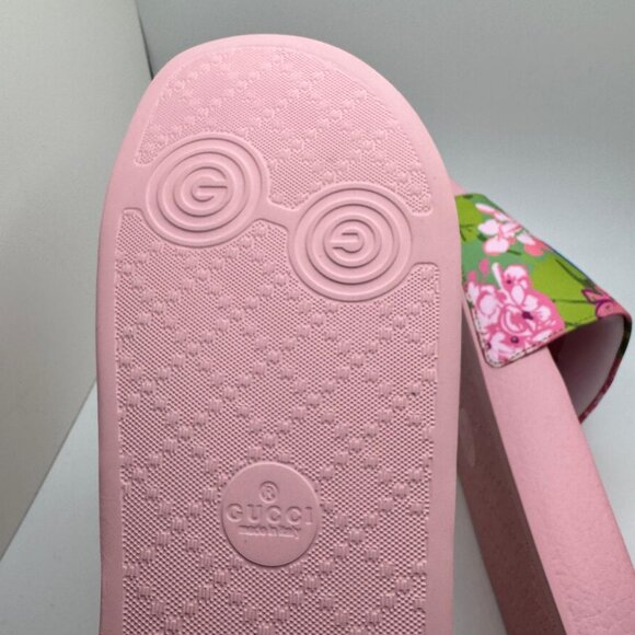 Gucci x Ken Scott Rubber Infinity Zia Floral Slide Sandals Multicolor 42 NIB - Picture 14 of 16